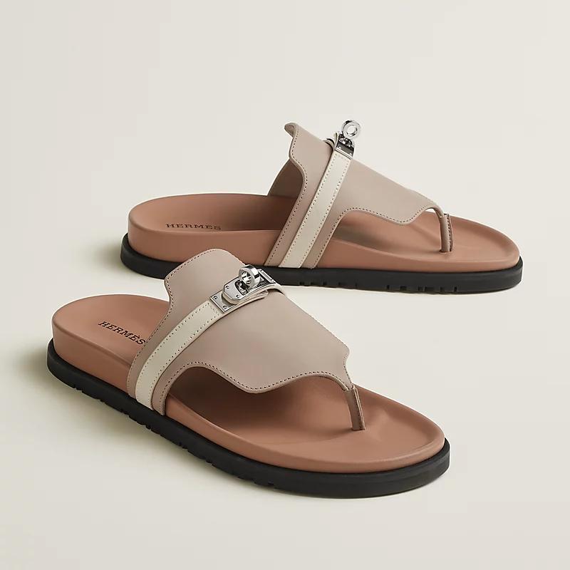 Dép Hermes Empire Sandal Nữ Be